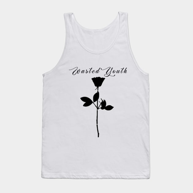 wasted youth rose - Violator Rose Depeche Mode - Tank Top | TeePublic